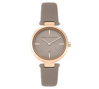 French Connection Women's Analogue Quartz Watch with Leather Strap FC138E