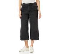 French Connection Women's Conscious Stretch Wide Culotte Jeans, Vintage Black, 14