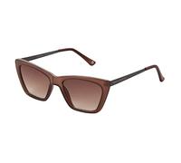 French Connection Women's Gracie Sunglasses Cat Eye, Crystal Tan, 54MM