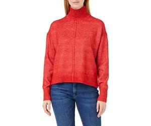 French Connection Women's KESSY Sweater, Warm RED, L