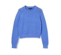 French Connection Women's Lily Mozart Long Sleeve Crew Neck Jumper Pullover Sweater, Baja Blue, M