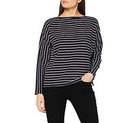 French Connection Women's Rosana Tim Tim T - Shirt, Blue (UTIL BL/Winter White 40), 10 (Manufacturer Size:-S-)