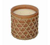 French Connection Woven Detail Caramel Cedarwood & Citrus Candle 425G