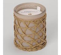 Woven Detail Stone Bergamot & Jasmine Candle 200G French Connection Clear 1 Pack