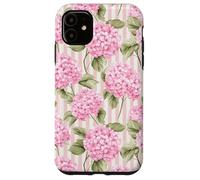 French Country Pink Hydrangea Floral Pattern Case for iPhone 11