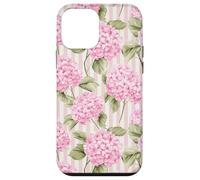 French Country Pink Hydrangea Floral Pattern Case for iPhone 12 mini
