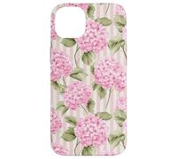 French Country Pink Hydrangea Floral Pattern Case for iPhone 14 Plus
