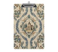 French Country Style Clipboard,Decorative Clip Board Acrylic Clipboards with Low Profile Metal Clip for Office,Teachers,Standard Letter Size 8.5x12.5