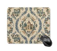 French Country Style Mouse Pad Square Laptop Mouse Mat Cute Computer Mousepad Keyboard Pad Non-Slip Desk Pads for Gaming Office Work Home 25 * 30cm