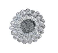 French Country Wall Accent Resin Dahlia Decor with Rear Hook Antique Texture for Vintage Interior Styling Home Wall Sculptures Hanging Decors Art Decors Floral Accent Dahlia Resin Decor Embossed Petal