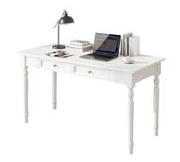 French CountSoliWooDe with Ders 100cm White Writing TabRustic De for Home Office & Study Sturdy Stut Writing Fur