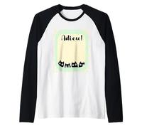 French Coworker Quitting Leaving Job Cats Signature Raglan Baseball Tee