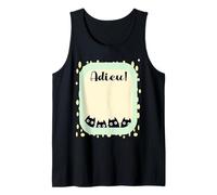 French Coworker Quitting Leaving Job Cats Signature Tank Top