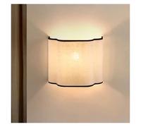 French Cream Style Wall Lamp Creative Linen Bedroom Bedside Background Decorative Corridor Walkway,Versatile Wall lamp