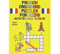 French crossword puzzles for kids with pictures to color