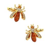 French Cufflinks Animal Bee Shape Men Present(Yellow)