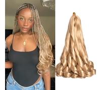 French Curly Braiding Hair 16 Inch 24# Bouncy Curly Braiding Hair 75g/Pack