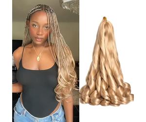 French Curly Braiding Hair 16 Inch 24# Bouncy Curly Braiding Hair 75g/Pack