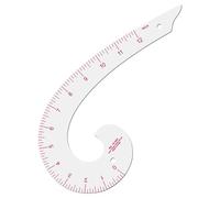 French Curve Ruler, 4.7 Inch Plastic Quilting Ruler with Clear Scale, Sewing Accessories for Pattern Making, Beginner Tailor Designers, Rulers