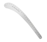 French Curve Ruler, Aluminum Drafting Tool, Vary Form Template, Accurate Scale Guide, Crafting Supply Set for Drawing Precision, Design Projects, Handcraft Enthusiasts, Beginner Use, 23.03x4.72 Inches