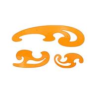 French Curve Ruler, Architecture Drawing Templates Clouds-Shaped Geometric Drawings Tool for Drafting Building Sewing (3 Piece)