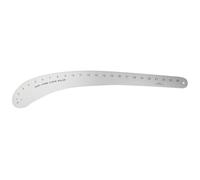 French Curve Ruler - Metal Vary Form Guide, Drawing Tool | Precise Solid Template with Engraved Scale, Aluminum Measuring Instrument to Adapt Crafts Projec