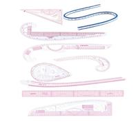 French Curve Ruler Set Dressmaking Pattern Maker Sewing Measuring Template for Fashion Designers and Tailors- 9pcs