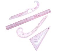 French Curve Ruler Set for Sewing and Pattern Making - Dressmaking Tools for Beginners, Tailoring, Garment Design- 4pcs