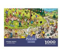 French Cycling Race Wooden Jigsaw Puzzle Waterproof 1000 Piece Puzzles for Adults Impossible Educational Games