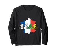 French Cyclists Bicycle Racing Men Women Long Sleeve T-Shirt