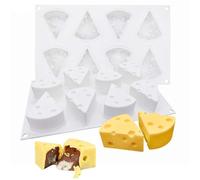 French Dessert 3D Lemon Silicone Mold - Multi-Use for Mousse Cake Brownie Pastry Professional Baking(Cheese)