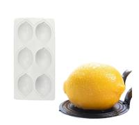 French Dessert 3D Lemon Silicone Mold - Multi-Use for Mousse Cake Brownie Pastry Professional Baking(Egg)
