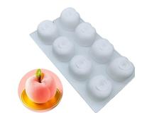 French Dessert 3D Lemon Silicone Mold - Multi-Use for Mousse Cake Brownie Pastry Professional Baking(Peach)