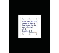 French Direct and Indirect Object Pronouns (Le, La, Les, Lui, Leur, etc.) (Grades 8-9)