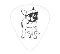 French dog Advanced guitar pick 12 pieces Three thicknesses for bass, electric guitar, acoustic guitar bag