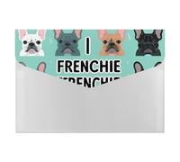 French Dog Expanding File Organizer, Multi-Pocket Accordion Folder, Document Storage and Office Supplies