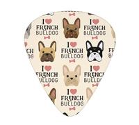 French Dog Guitar Paddle 12 Pack Guitar Picker Suitable For Bass Guitar Electric Guitar Soundtrack Guitar Yukrili