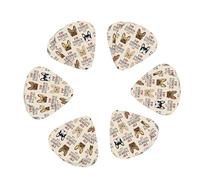 French dog print Guitar Picks, 12PCS Premium Celluloid Guitar Pick Medium for Acoustic Guitar, Electric Guitar, Bass