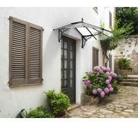 Palram - Canopia Canopia by Palram Iris Door Canopy - Black/Clear, Black