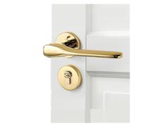 French Door Lock Indoor Magnetic Silent Lock Gold Home Light Luxury Bedroom Door Lock Wooden Door Handle(Type F-58 Magnetic Lock)