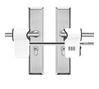 French Door Security Lock, 3-Digit Zinc Alloy Double Door Handle Combination Lock for Patio/Conservatory Doors with Horizontal Handles (Internal/External Use)