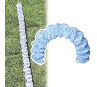 French Drain Pipe Perforated,2 Inch Corrugated Perforated Drain Pipes, Flexible Expandable Pipes Built-in Steel Wire, Can be Covered with Gravel/Soil, for Landscape/Garden/Underground Drain