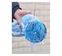 French Drain Pipe, Perforated Flexible Drainage Tube with Steel Wire & Fabric, Underground Garden Landscape Drain