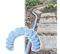 French Drain Pipe Perforated Kit with Non-Woven Fabric Sock for Underground Drainage and Sediment Filtration
