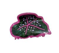 French Elegance Cartoon Hairpin With Oversized Leaves Strong Hold Acrylic Hair Clip For Daily Styling And Special Occasions. Acrylic Hair Clip