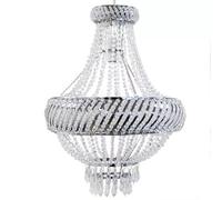 French Empire Chandelier Ceiling Light Shade Lamp Shade Chandeliers Ceiling Light Chrome Finish Pendant Light Shade for Living Room Bedroom Kitchen Camper Van Camping Shed