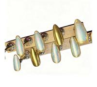 French Fake Nails Starlight Sparkle Cute Cool Cover Almond Nail Hand-made European Nails Full W3V9 Wearable Press Shaped