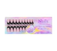 French False Nails, Black French Tip Press on Nails, Black Tip Long Square Gel Nail Press, Labor Saving Nail Decorations for Party, Dating, Work, Life Qu