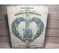 French Farmhouse Lavender Sign Shabby Chic Vintage Lavender Wall Art Lavender Flower Sign Lavender Heart Retro Celebration Courtyard Vintage Metal Tin Sign Wall Decor 6x8 Inch