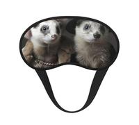 French Fashion Model Ferrets Print Adjustable Eye Cover for Sleeping, Comfortable, Pressure-Free and Breathable Sleeping Masks